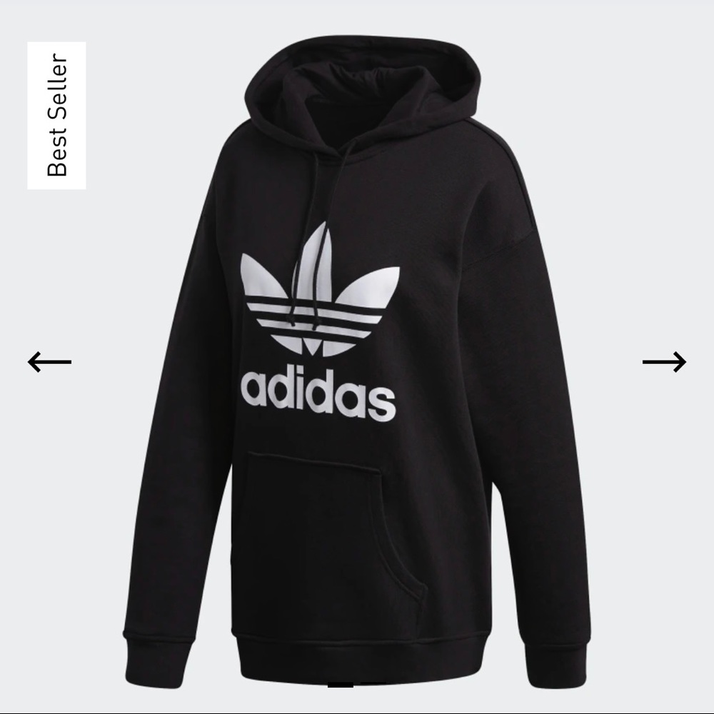 Adidas trefoil hoodie small